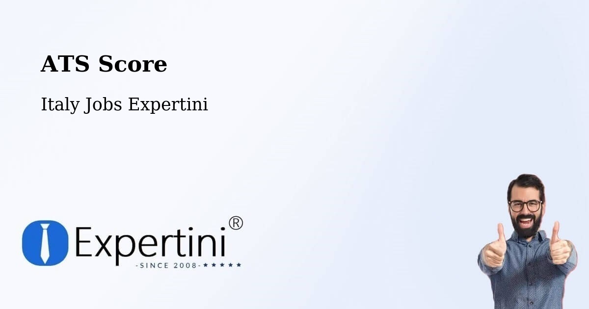 Resume ATS Score & Job Description Match Tool – Posta - Italy Jobs Expertini